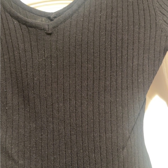 Double-V Ribbed Bodysuit - Picture 2 of 2